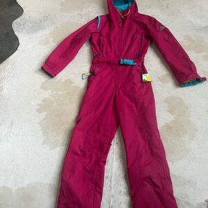Unique Vintage Hot Pink Ski Jumpsuit